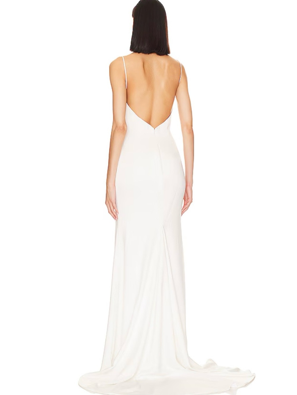 REVOLVE White Spaghetti-Strap Wedding Gown - Picture 3 of 5